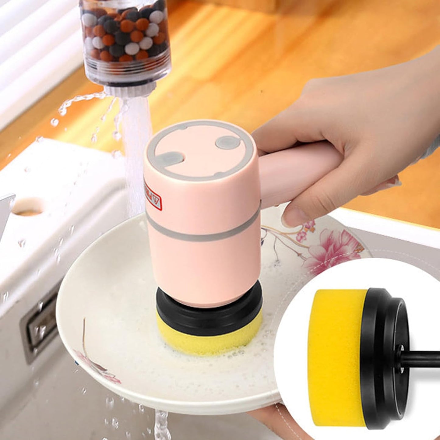 Rotating Versatile Dish Washing Tool